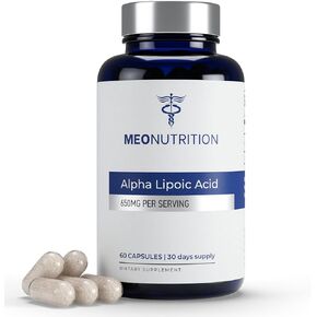 Alpha Lipoic Acid 650mg – 60 Capsules | Non-GMO, Gluten-Free, GMP Certified | Supports Antioxidant Health & Metabolic Wellness | Made in USA