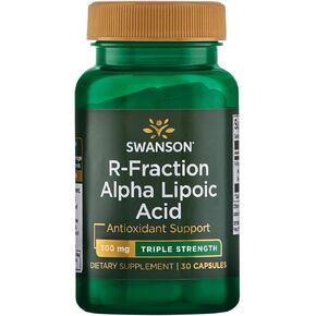 Swanson Triple Strength R-Fraction Alpha Lipoic Acid - Promotes Healthy Blood Pressure & Delivers Essential Nutrients - (30 Capsules, 300mg Each)
