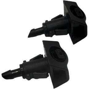 2pcs Plastic Front Windshield Washer Nozzle for Nissan Versa 2009-2012 Wiper Spray Nozzle Black Replace 28931-ZW80A 28931-EL00B Black
