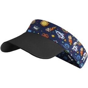 Kids Boys Girls Quick Dry Cooling Sun Visor Beach Hat UPF50 Elastic Sports Headbands Summer Tennis Golf Cap Sun Hat Age 3-12