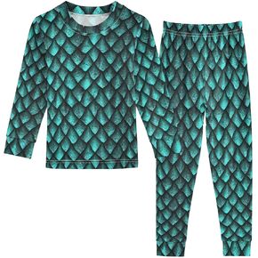 Unisex Long-Sleeve PJ Sets, 2-Piece Pajamas Sleepwear