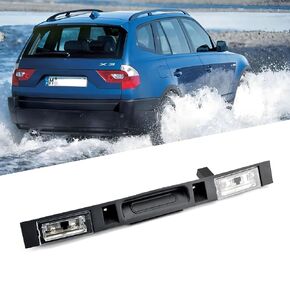 Tailgate Switch Assembly 51133403611 Compatible with BMW E83 X3 2004-2010 Rear Trunk Lid Handle with Key Button.