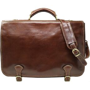 Floto Piazza Leather Messenger Bag – Italian Handmade Briefcase for Men & Women