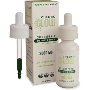 Liquid Chlorophyll Oxygen Drops 3000mg | Energy Supplement Metabolism Immune Support, Natural Detox, Altitude Sickness Aid & Body Deodorizing Supplement 30ml (Pack of 1)