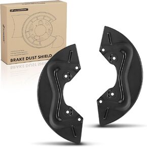 A-Premium Front Side Brake Dust Shield Compatible with Select Volkswagen Models - Jetta 1995-1999, Passat 1995-1997, Golf 1995-1998, Cabrio 1995-2002, Corrado 1995 - Replace# 357615311A, 2-PC Set