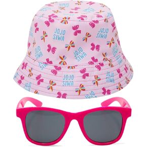 Nickelodeon Girls’ JoJo Siwa Bucket Hat – Reversible Sun Hat (Ages: 3-6) With Sunglasses