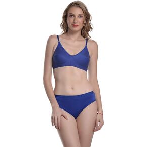 Lingerie Linger Noft Cotton (Bra & Panty) مجموعة للنساء والفتيات صدرية قابلة للتعديل