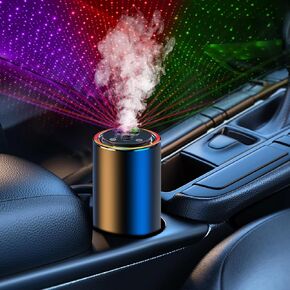 Smart Car Air Freshener,Star Ambiance Roof and Premium Design,Healthy Eco-Friendly Fragrance,Auto On/Off,3 Adjustable Modes,Black Air Freshener Perfect for Car,Bedroom,Office,Restrooms.