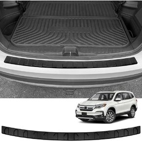 YOJOJOCO Rear Bumper Protector Compatible with Honda Pilot 2022 2021 2020 2019 2018 2017 2016 Accessories Matte Black ABS Material Rear Bumper Guard Trunk Sill Protector