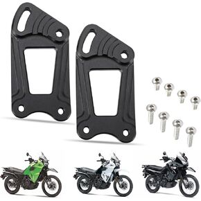 Motorcycle Windshield Risers Windscreen Adjuster Bracket CNC for KLR 650 KLR650 2022 2023 2024 Black