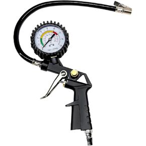 0-230PSI Tire Inflator Pressure Gauge, 16 Bar Tyre Air Pressure Meter Air Chuck with Pressure Gauge, Tire Pressure Gauge for Car Truck Bike Air Compressor, Car Accessories