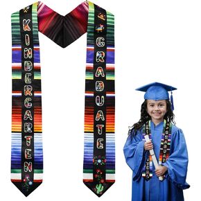 GraduatePro Mexican Preschool Kindergarten Graduation Stole, Class of 2025 Graduation Sash, Graduation Gifts for Child