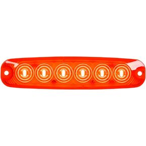 GG Grand General 75862 LED RED/RED LID (5-1/8 "Thin 6 ، High/Low ، 3 أسلاك)