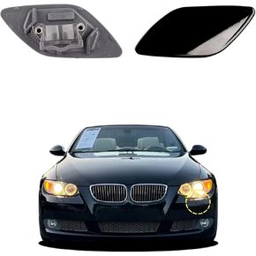 Car Front Bumper Headlight Washer Cover Compatible with BMW 328i 335i Coupe Convertible 2007-2010 Headlight Washer Nozzles Cover 61677171659 61677171660 Water Spray Cover Light Red Right in Kuwait