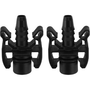 2pcs Car Water Tank Water Hose Straight Connect Connector Compatible with Peugeot Compatible with Citroen Expansion Car Accessories Black