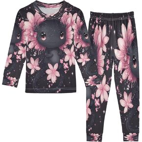 Pajama Sets Long Sleeve Top with Pants Cotton Soft Sleepwear 2 Piece Pjs Set