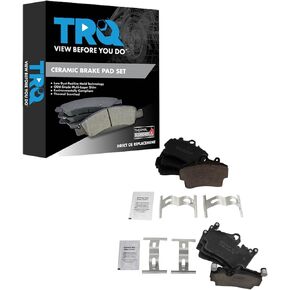 TRQ Brake Pads Ceramic Compatible with 2005-2008 Porsche Boxster