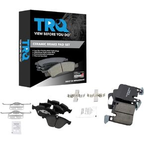 TRQ Brake Pads Ceramic Compatible with 2012 BMW 335i