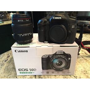 كاميرا كانون EOS 50D 15.1ميجا بكسل ديجيتال اس ال ار كيت (أسود) in Kuwait