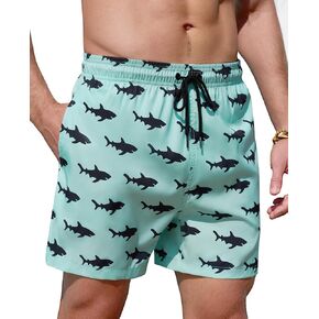 Mens Swim Trunks 5 Inch with Mesh Lining Quick Dry Stretch Bathing Suits for Men Board Shorts Men's Swimwear in Kuwait