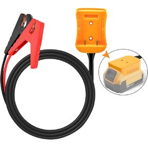 Jumper Cables for 20V Batteries, Portable Automotive Jump Starter 8AWG 5.9Ft booster Cable for starting vehicles