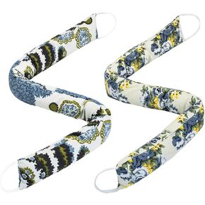 2 Pack 36 Inch Under Door Blocker Door Draft Stopper, Bottom Blocker Weighted Gap Filler Saving Energy Sound Air Noise Light Stopper Canvas Cotton Cartoon Print 2.2Lb