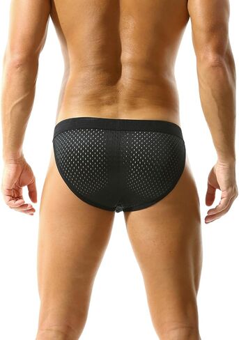 Men's Mesh Sport Underwear Stretch Low Rise String Bikini Briefs 3 Pack in Saudi Arabia