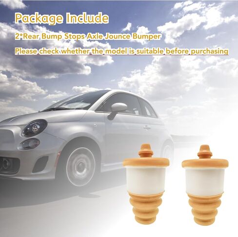 2pcs تناسب Fiat 500 Abarth Panda Bump Stop Suppension استبدال 51811829 المخزن المؤقت الخلفي كتلة مخازن مطاطية الامتصاص الصدمات الخلفية الخلفية in Kuwait