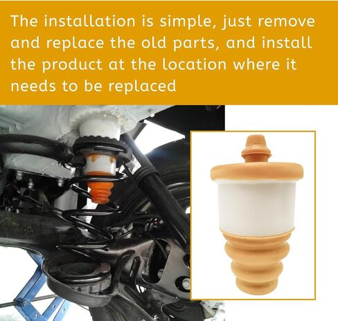 2pcs تناسب Fiat 500 Abarth Panda Bump Stop Suppension استبدال 51811829 المخزن المؤقت الخلفي كتلة مخازن مطاطية الامتصاص الصدمات الخلفية الخلفية in Kuwait