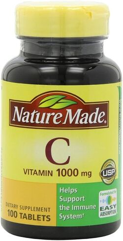 Nature Made Vitamin C 1000 mg Tablets, 100 Count to Help Support the Immune System in Saudi Arabia