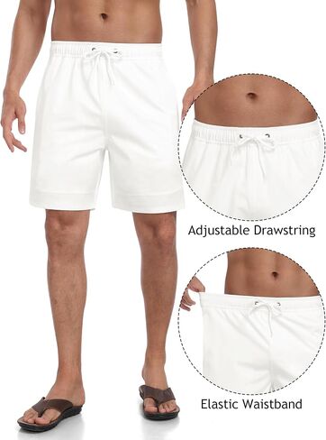 MoFiz Mens Swim Trunks 7inch Swim Shorts with Compression Liner Swimming Suits Board Shorts Surf Short Bathing Suit in Kuwait