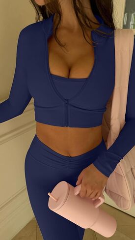 LASLULU V-High Waisted Workout Leggings for Women 28" Gathered Buttery Soft Compression Leggings Yoga Workout Pants in Saudi Arabia
