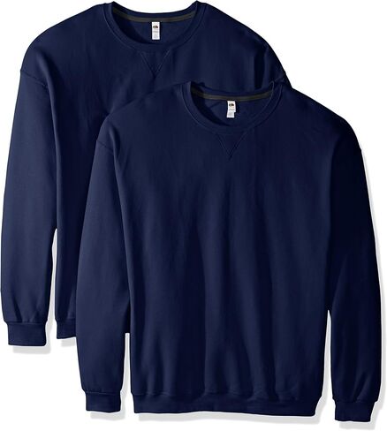 Fruit of the Loom Men's Crew Sweatshirt (2 Pack) in Saudi Arabia