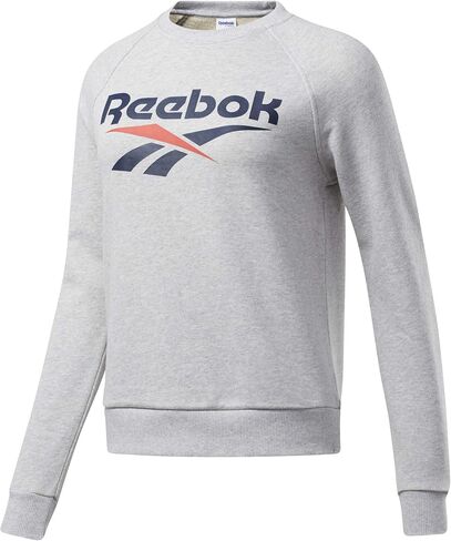 Reebok Classic Vector Crewneck, Light Grey Heather, Medium in Saudi Arabia