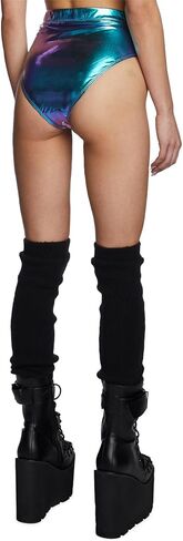 Dolls Kill Euphoric Element Metallic Bottoms by Club Exx – High-Waisted Cheeky Festival Shorts in Saudi Arabia