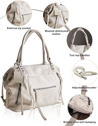 Women's Tote Bag Free Tote Bag People with Zipper Large Women Vegan Leather Handbags with Adjustable Strap in Kuwait