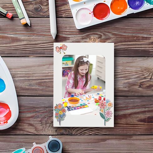 PINE & LINEN 30 Pcs Paper Frames with Clips,4x6 Inch Brown Cardboard Photo Frames DIY Photo Holders, Hanging Display Kit for Home/Party/Office in Saudi Arabia