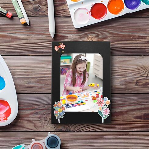 PINE & LINEN 30 Pcs Paper Frames with Clips,4x6 Inch Brown Cardboard Photo Frames DIY Photo Holders, Hanging Display Kit for Home/Party/Office in Saudi Arabia
