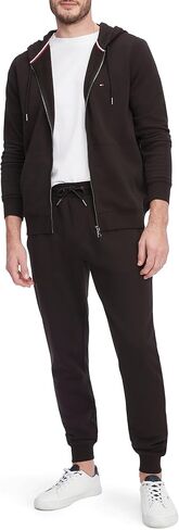 Tommy Hilfiger Men's Medium Weight Fleece Full Zip Up Hoodie in Kuwait