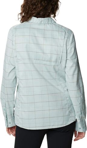 Columbia Women's Silver Ridge Lite Plaid Long Sleeve Shirt, Mauve Vapor Art Bouquet, Small in Saudi Arabia