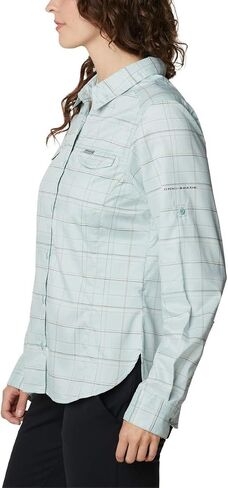 Columbia Women's Silver Ridge Lite Plaid Long Sleeve Shirt, Mauve Vapor Art Bouquet, Small in Saudi Arabia