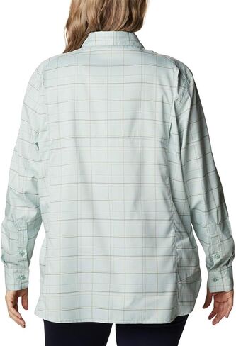 Columbia Women's Silver Ridge Lite Plaid Long Sleeve Shirt, Mauve Vapor Art Bouquet, Small in Saudi Arabia