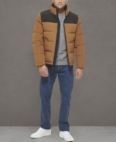 Levi's mens Arctic Cloth Retro Bubble Puffer Jacket in Kuwait