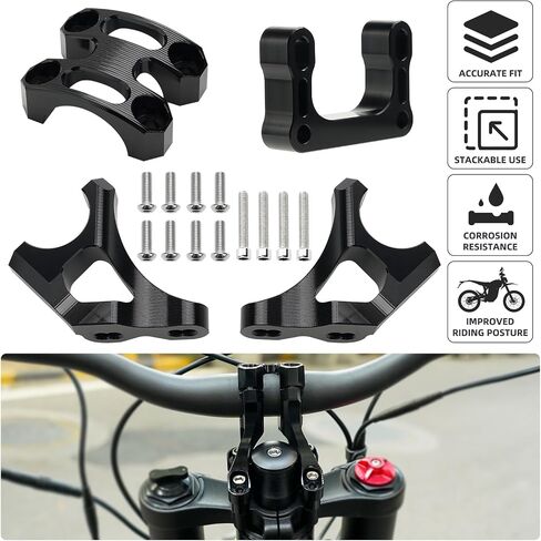 Riser Riser + Risers STEM لتلك التالاريا/سيرون لايت بي ، وسادات حاملة شريط المقبض للتاباريا ، ارتفاع ارتفاع 15 مم (0.6 ") للخلف أو للأمام in Saudi Arabia