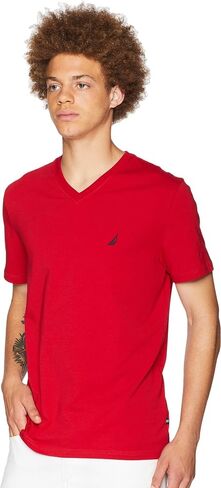 Nautica Men's Short Sleeve Solid Slim Fit V-Neck T-Shirt in Saudi Arabia