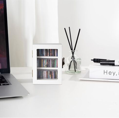 Anxiety Bookshelf Mini Book Micro Display Stand a Miniature Library Equipped with 65 Mini - Books is an Ideal Decorative Gift for Book Enthusiasts (Blue) in Saudi Arabia