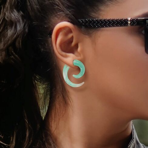Ear Tapers Glass Ear Plugs Ear Gauges Spiral Snail Twist Stretching Stretcher Expander Handmade Hanger Gauges Piercing Jewelry Set 8G-00G 3MM-10MM in Kuwait