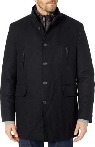 Cole Haan Men's Melton 3-in-1 Wool Jacket with Removable Bib in Saudi Arabia