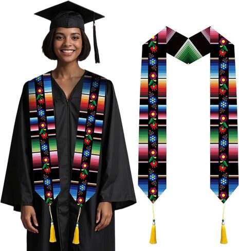 سرق التخرج المكسيكي من 2025 - كلاسيك مكسيكو على طراز المكسيك ستولز لطلاب الجامعات للجنسين للبالغين in Saudi Arabia