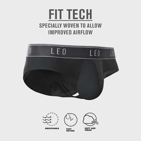 LEO Breathable Fast Drying Mens Underwear - FitTech Ultra-Light Briefs in Kuwait